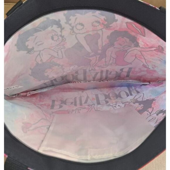 New Pink Betty Boop Pick Collage Tote Bag Large Shoulder Shopping Gift Photos - Picture 4 of 4